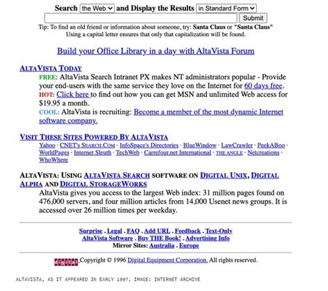 AltaVista, the early search engine that might have saved DEC, was born ...