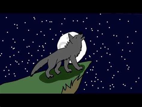 Wolf Howling Animation - YouTube