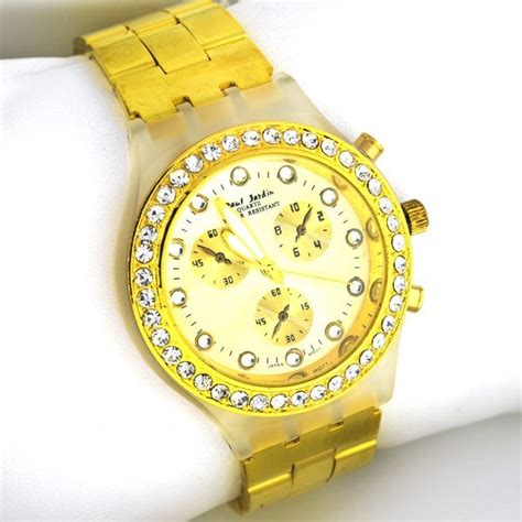 Paul Jardin Quartz Gold & Diamond Men's Watch : Lot 195