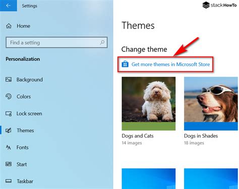 How to Add or Change Desktop Theme in Windows 10 - StackHowTo