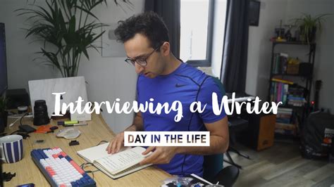 Interviewing a Writer // Day in the Life VLOG - YouTube