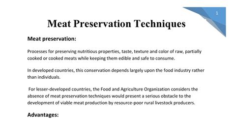 Meat Preservation Techniques.pdf | DocDroid