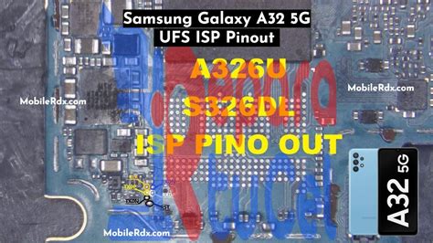 Samsung Galaxy A32 SM-A326 UFS ISP Pinout | Test Point