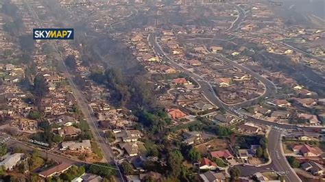 Ventura County wildfire: Aerial footage shows before-and-after look at destruction from Thomas ...