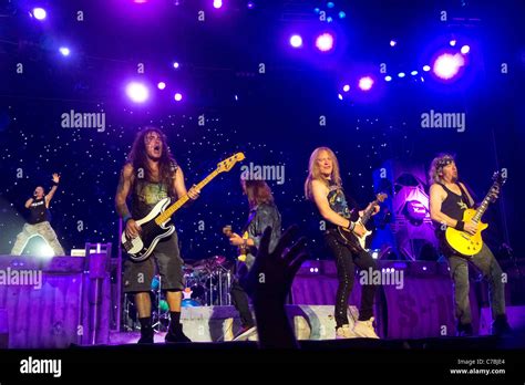 Iron Maiden concert live Stock Photo - Alamy