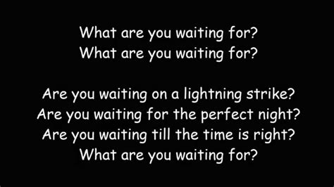 What Are You Waiting For - Nickelback (Lyric Video) - YouTube