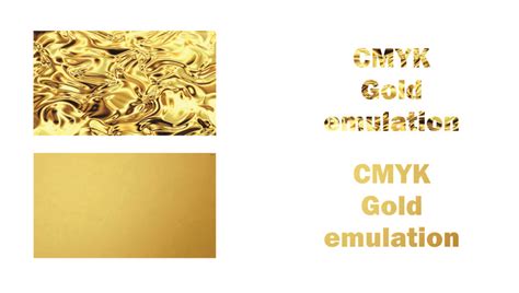 Emulating a gold effect in cmyk - The Print Guys