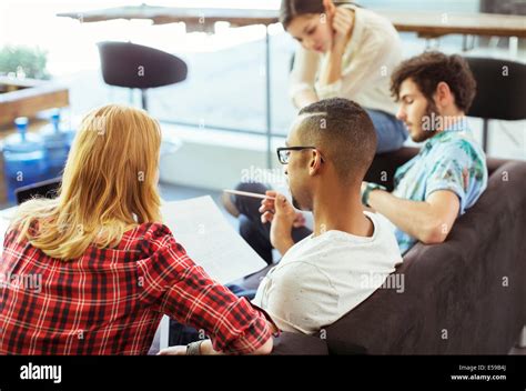 People working together in office Stock Photo - Alamy