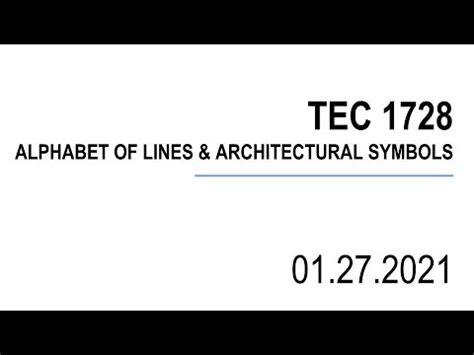 TEC1728-02 | Alphabet of Lines and Architectural Symbols (and Other ...