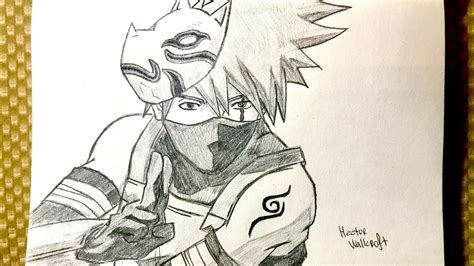 How to draw Kakashi Hatake step by step | Pencil Drawing Naruto ...