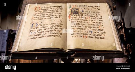 Antique Medieval manuscript with ancient calligraphy Stock Photo - Alamy