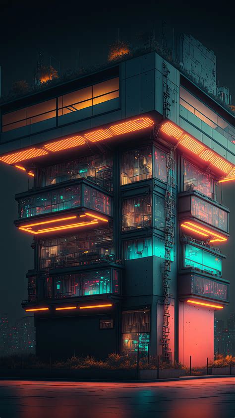 [Wallpaper] Cyberpunk Apartments 4K {2160x3840} by a.i. : r/androidthemes