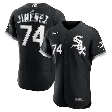 Men's Chicago White Sox Eloy Jimenez Nike Black Alternate 2020 ...