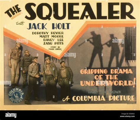 THE SQUEALER, US poster, 1930 Stock Photo - Alamy