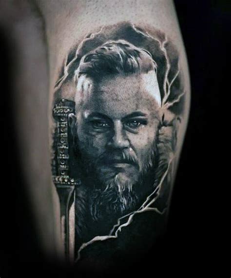 60 Ragnar Lothbrok Tattoo Designs For Men - Vikings Ink Ideas