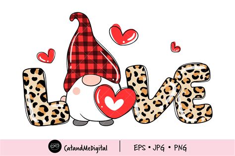 Valentine Gnome Clipart Graphic by CatAndMe · Creative Fabrica