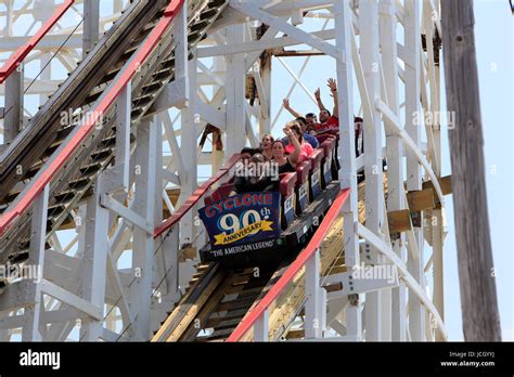 The Cyclone roller coaster in Coney Island New York Stock Photo - Alamy