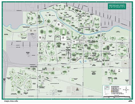 Map Of Michigan State University Campus | secretmuseum