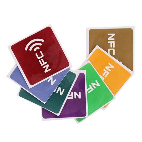 7pcs Universal NFC Tags Multicolor Square NFC Tag Stickers Lables For NFC enabled Device ...