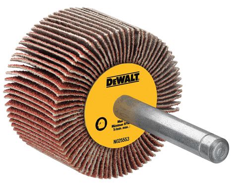 DEWALT Coated, Straight, Mounted Flap Wheel, Aluminum Oxide, 3 in ...