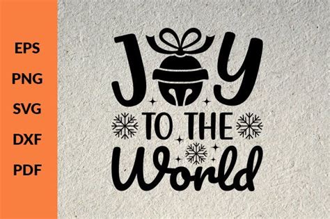 Joy to the World Svg Graphic by Cute Paw · Creative Fabrica