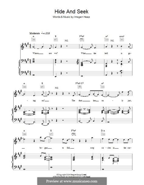 Hide and Seek by I. Heap - sheet music on MusicaNeo