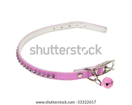 Pink Leather Cat Collar Stock Photo 33322657 : Shutterstock