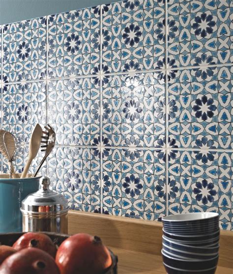 Make a Mediterranean-style splashback out of these Andalucia tiles by Fired Earth. | Blue ...