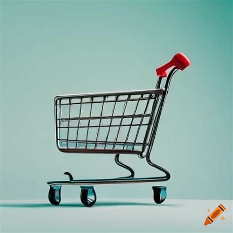 Online shopping cart icon on Craiyon