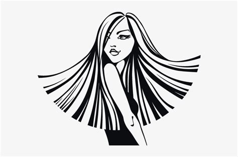 Flowing Hair Silhouette Png Download - Beauty Salon Make Up Girl Makeup Face Fashion Cosmetic ...