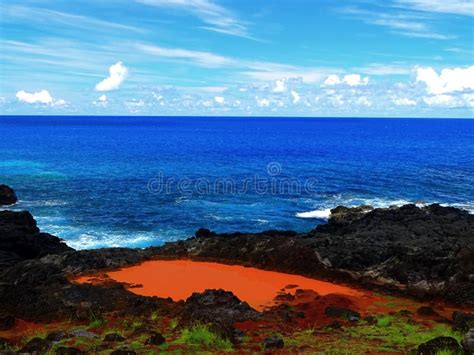 Chile, Pacific Ocean, Easter Island Stock Image - Image of historic ...