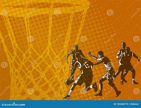 Basketball Abstract Background Stock Vector - Illustration of score, jump: 103448770