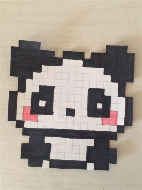 Panda kawaii pixel | Lindos dibujos fáciles, Dibujos fáciles, Dibujitos ...