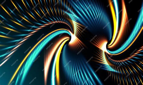 Premium Vector | Swirl neon shiny effect modern background