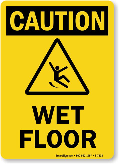 Wet Floor Caution Sign | Ships Fast and Free, SKU: S-7833 ...