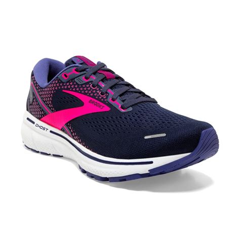 Brooks Ghost 14 Ladies Neutral Road Running Shoes Peacoat Pink white 531 | RunLogic Ireland's ...