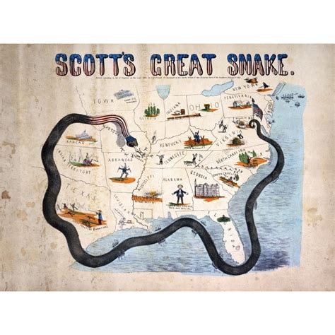 Civil War: Anaconda Plan. /N'Scott'S Great Snake' Or The Anaconda Plan: General Winfield Scott'S ...