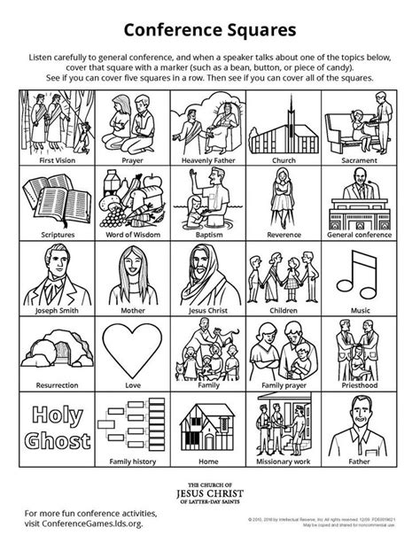 Lds General Conference Printables - Printable Word Searches