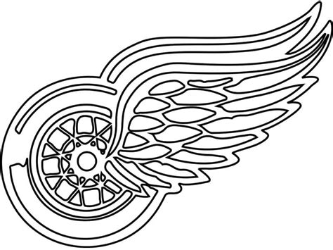 Detroit Red Wings Logo coloring page - Download, Print or Color Online ...