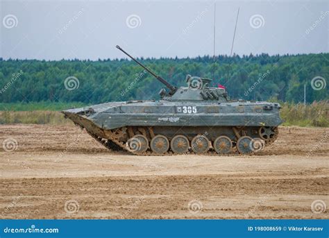 BMP-2, Infantry Fighting Vehicle on the Training Ground Editorial Stock ...