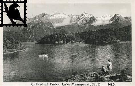 Manapouri - Lake Manapouri & Cathedral Peaks - Souths Museum of Postcards