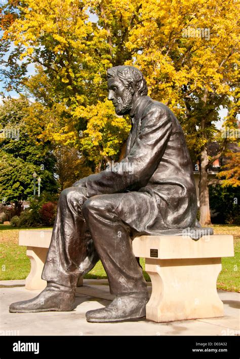 Abraham Lincoln statue, Julia Davis Park, Boise, Idaho Stock Photo - Alamy