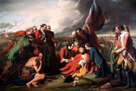 The Death Of General Wolfe 1759 Battle Of Quebec Victory Painting By Benjamin West Art – Poster ...