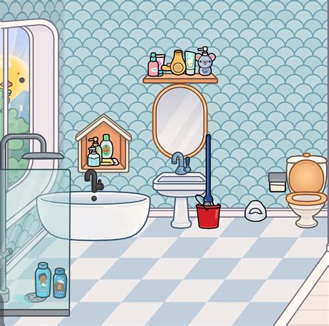 Making a Toca family house part 8:bathroom decoration | Toca Life ...