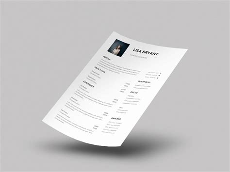 Free Horticulturist Resume Template with Example for Job Seeker