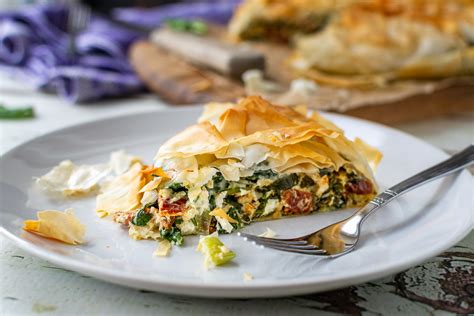 Greek Spinach And Feta Filo Pie - Scrummy Lane