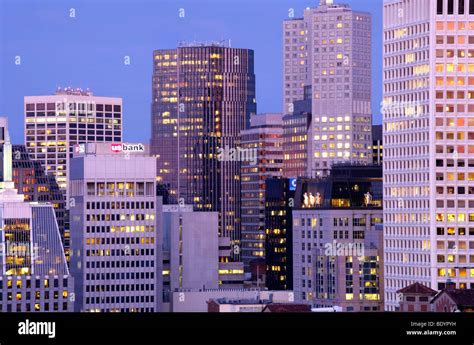 San Francisco Financial District at dusk Stock Photo - Alamy