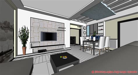 1394 Interior House Sketchup Model Free Download Part 8