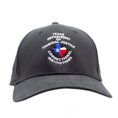 TDCJ Cap C Velcro Cap in Black