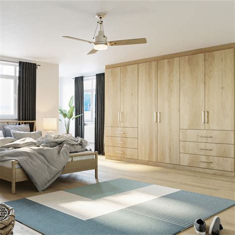 Nebraska Oak Wood Fitted Wardrobe | Stylish bedroom design, Wardrobe ...